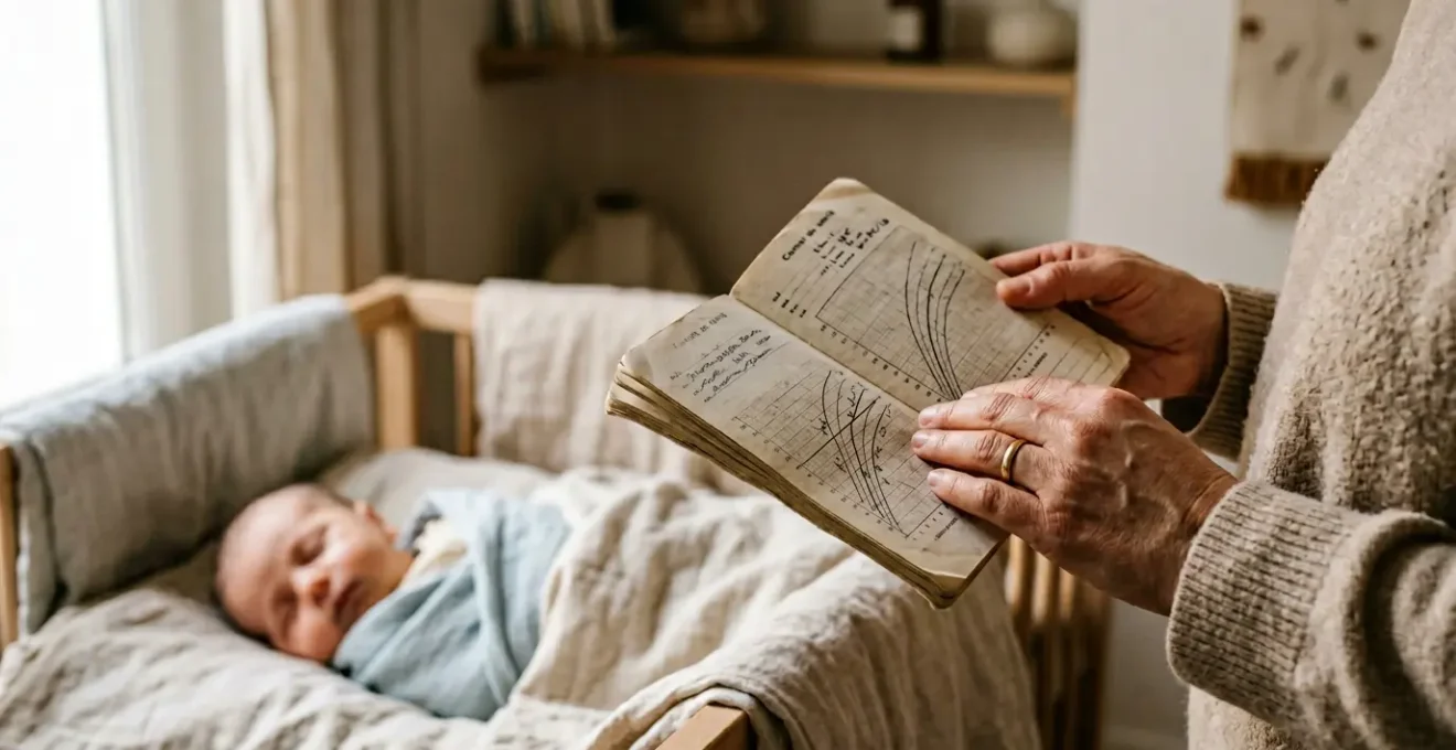 Carnet de santé ouvert montrant des courbes de croissance avec ambiance rassurante et lumineuse