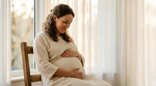 Vision éditoriale du développement sensoriel du fœtus pendant la grossesse